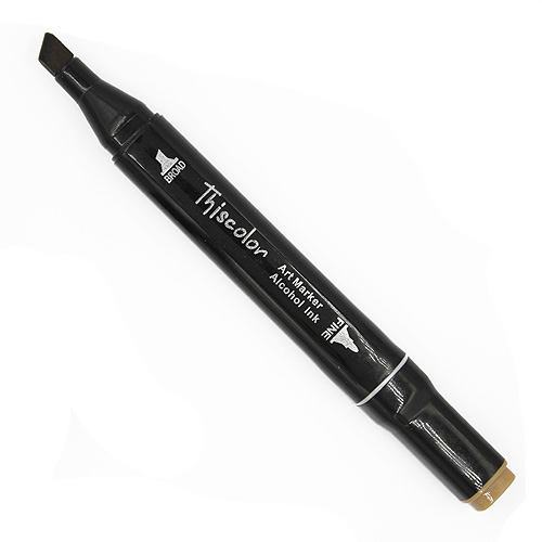 99551 Thiscolor Alcohol Based Twin Marker - Raw Umber