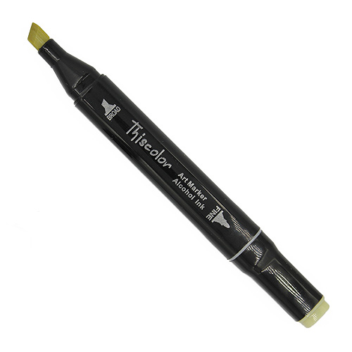 99553 Thiscolor Alcohol Based Twin Marker - Brown Grey