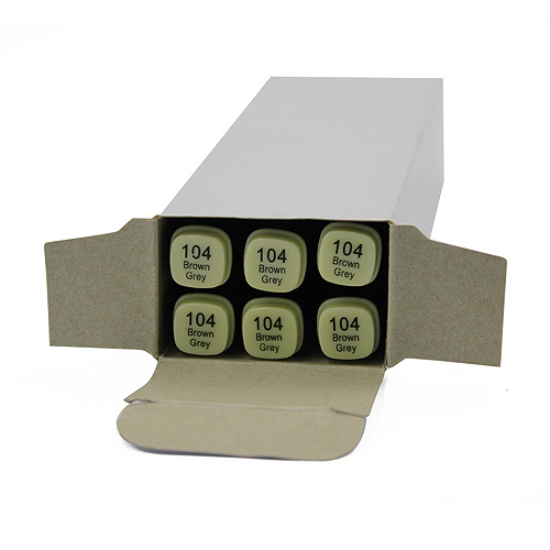 99553 Thiscolor Alcohol Based Twin Marker - Brown Grey