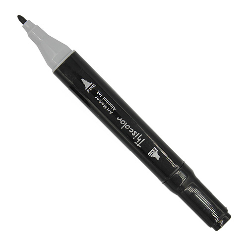 99554 Thiscolor Alcohol Based Twin Marker - Black