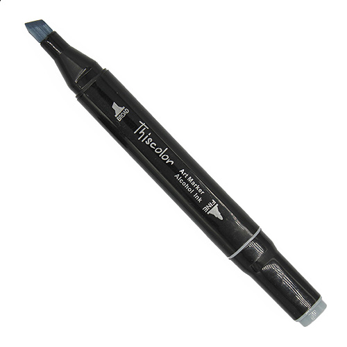 99556 Thiscolor Alcohol Based Twin Marker - Green Grey 3