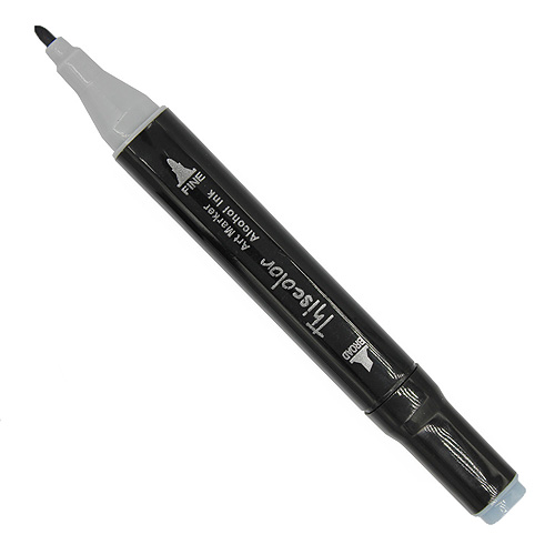99576 Thiscolor Alcohol Based Twin Marker - Blue Grey 5