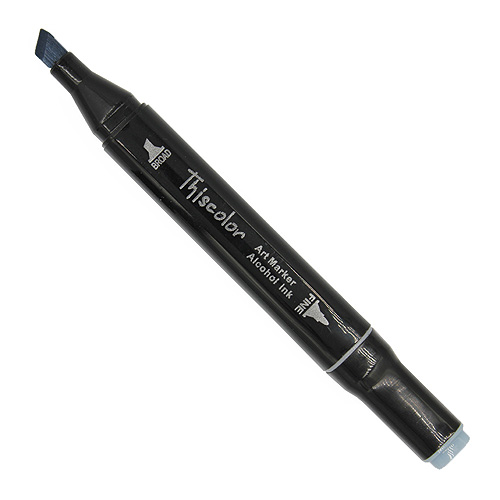 99576 Thiscolor Alcohol Based Twin Marker - Blue Grey 5