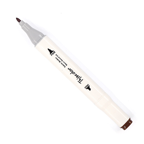 99591 Thiscolor Water Based Twin Marker - Chestnut Brown