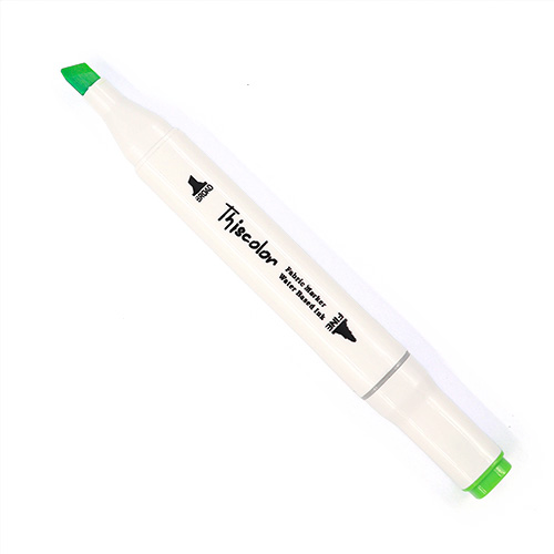 99593 Thiscolor Water Based Twin Marker - Vivid Green