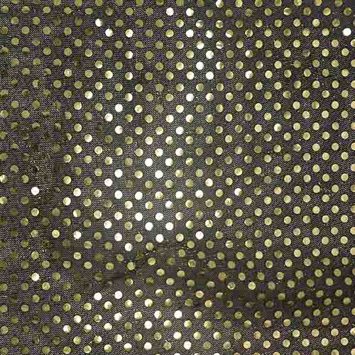 99710 Sullivans 3mm Sequin Fabric - 112cm Wide - Gold/black