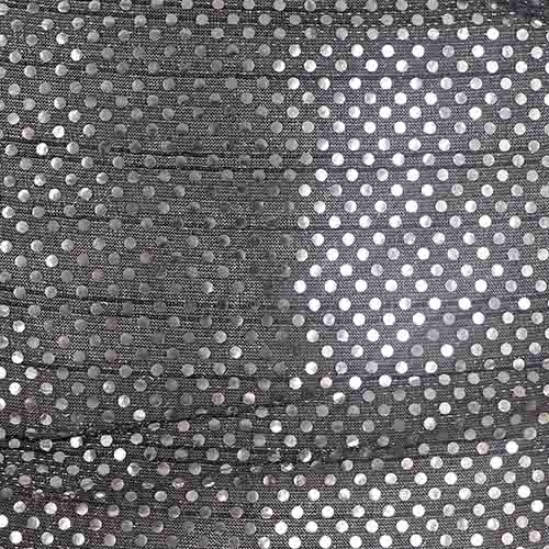 99711 Sullivans 3mm Sequin Fabric - 112cm Wide - Silver/black