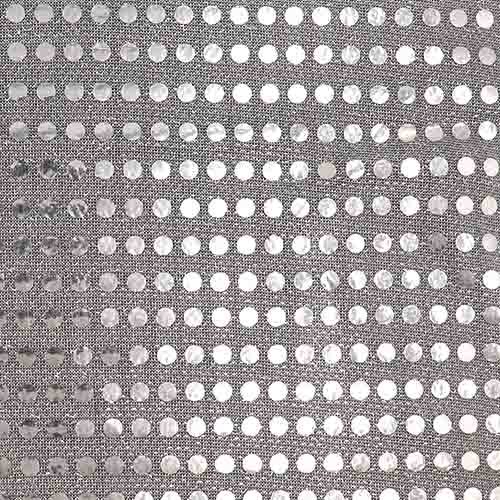 99719 Sullivans 6mm Sequin Fabric - 112cm Wide - Silver