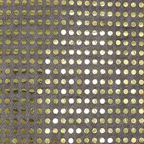 99722 Sullivans 6mm Sequin Fabric - 112cm Wide - Gold/black